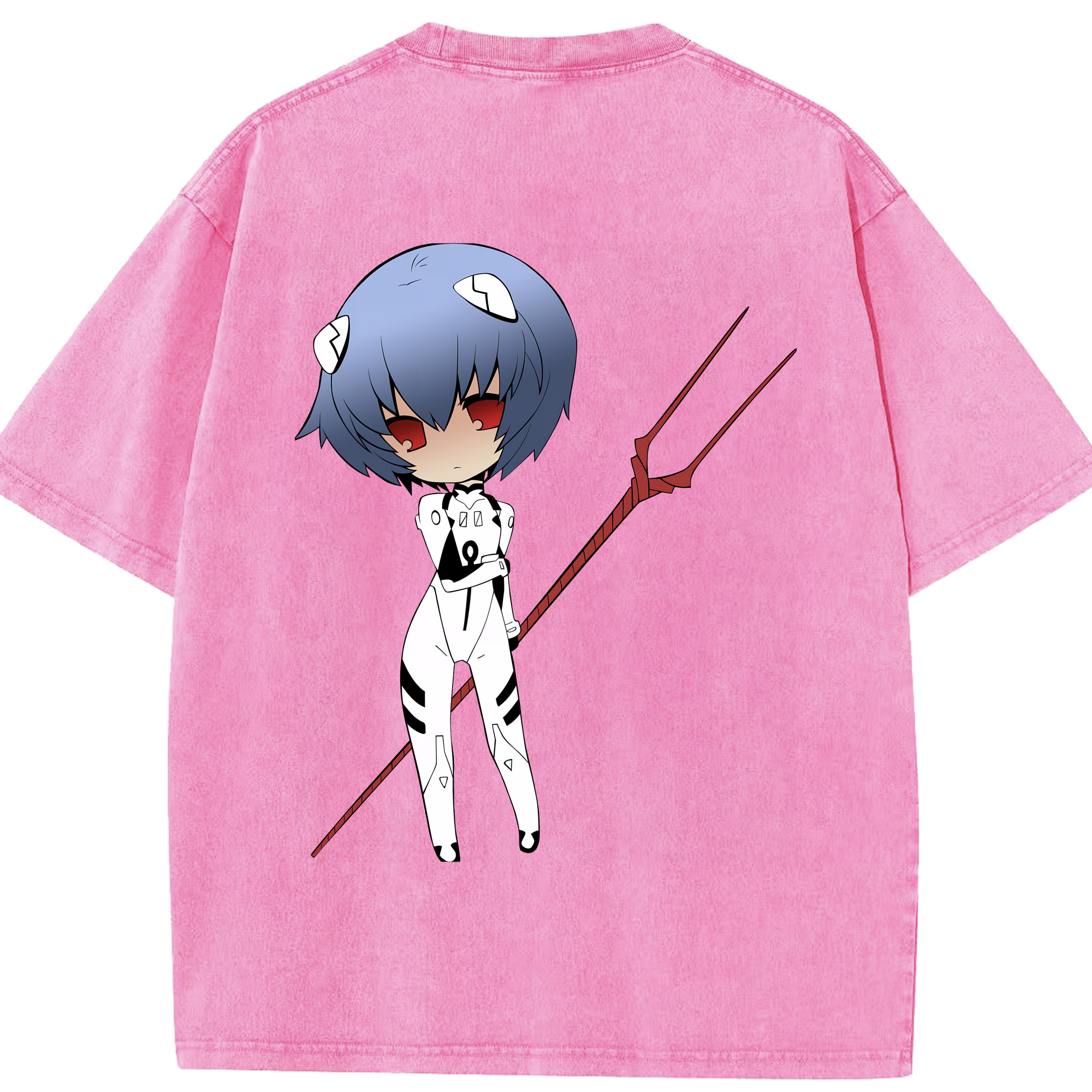 （画像用） EVA 新世紀エヴァンゲリオン 綿100% ヴィンテージ風 半袖Tシャツ（背面プリント）